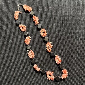 Natural Pink Branch Coral Necklace 18 Inch Vintage 1980s 18”